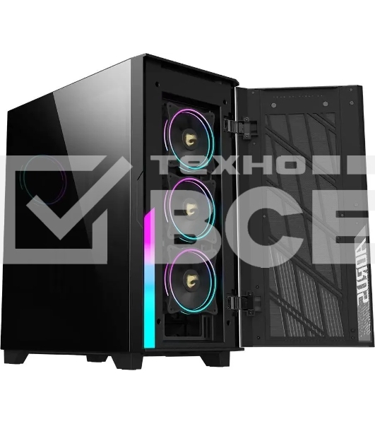 Компьютерный корпус Gigabyte AORUS AС500G черный без БП ATX 4x120mm 4x140mm 2xUSB3.0 1xUSB3.1 audio bott PSU