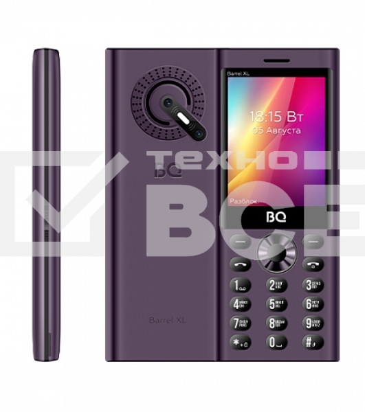 Мобильный телефон BQ 2832 Barrel XL Purple/черный SC6531E