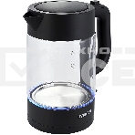 Чайник электрический Hyundai HYK-G7707 1.7л. 2200Вт графит корпус: стекло, фото14