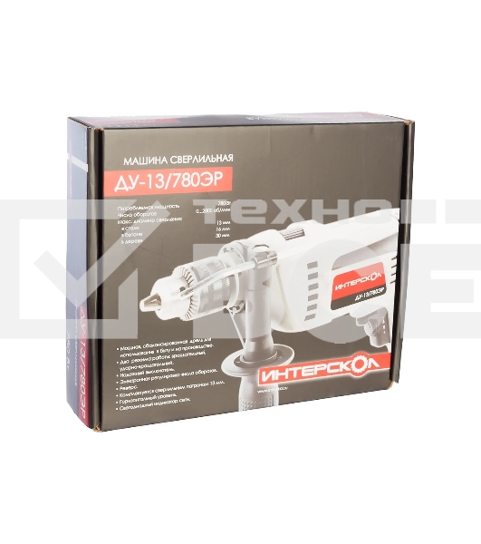 Дрель ударная Интерскол ДУ-13/780ЭР 780Вт патрон:кулачковый реверс