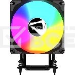 Кулер Aerocool / Formula Ice Burg EX ARPW 6P ARGB черный 120мм алюминий+медь 1600rpm 34db 4-pin 220W 155мм, фото3