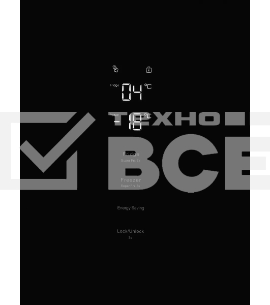 Холодильник Hyundai CC35083F черное стекло двухкамерный 240/95л морозилка снизу, No Frost