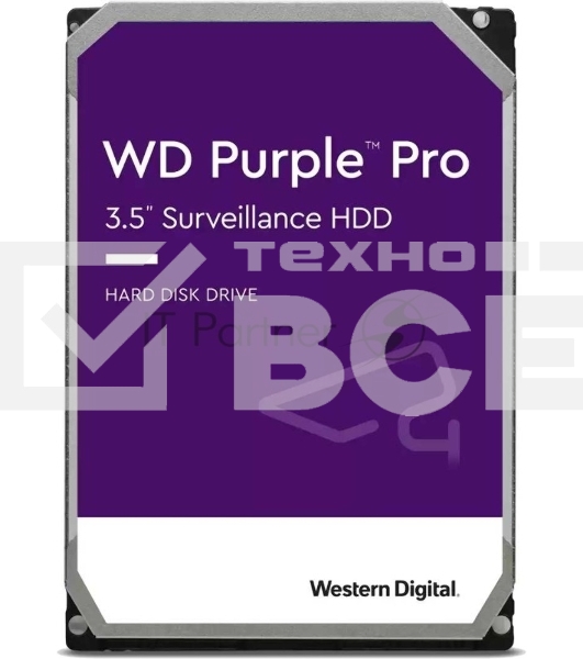 Жесткий диск Western Digital Original SATA-III 18Tb WD181PURP Video Purple Pro (7200rpm) 512Mb 3.5'