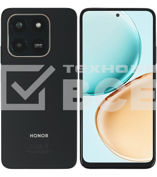 Смартфон Honor X7d 6/128Gb, черный
