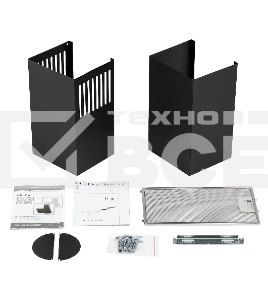 Наклонная вытяжка Krona HELGA 600 черный S