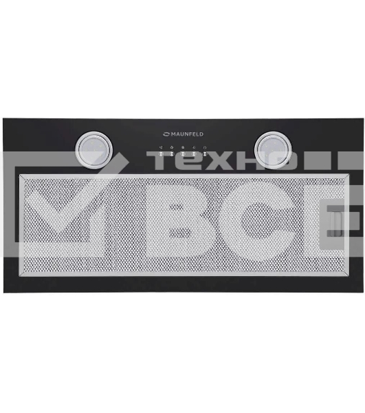 Вытяжка встраиваемая Maunfeld Trapeze 602M черный, 60 см, 1150 куб. м/ч, 54 дБ