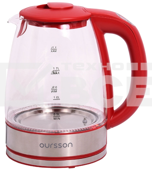 Чайник электрический OURSSON KE1744GD/RD