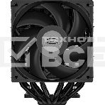 Кулер для процессора PCCooler RT620 Digital BK (250W, 4-pin PWM, LED temp., 157mm, 6x6mm, 2x120мм, 73.32CFM, 34.9dBA, 2200RPM, S: 1851/1700/1200/115X, AM5/AM4, черный), фото6