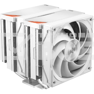 Кулер для процессора PCCooler RZ620 WH (260W, 4-pin PWM, 158мм, Al/Cu, 6x6мм, 2x120мм, 86.73CFM, 32dBA, 1800RPM, S: 1851/1700/1200/115X, AM5/AM4, белый)