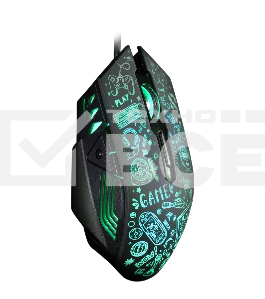 Мышь проводная игровая Smartbuy (SBM-745G-K) RUSH X15 серный