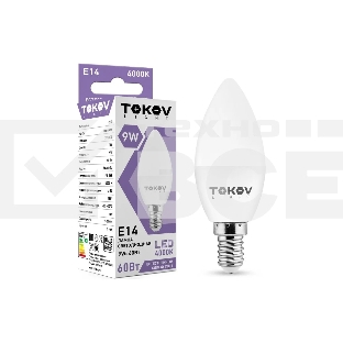 Лампа светодиодная TOKOV ELECTRIC 9 Вт С37 4000К Е14 176-264В