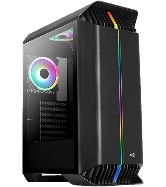 Компьютерный корпус Aerocool/Formula Gladiator Duo-G-BK-v1 черный без БП ATX 3x120мм 2xUSB3.0 audio bott PSU