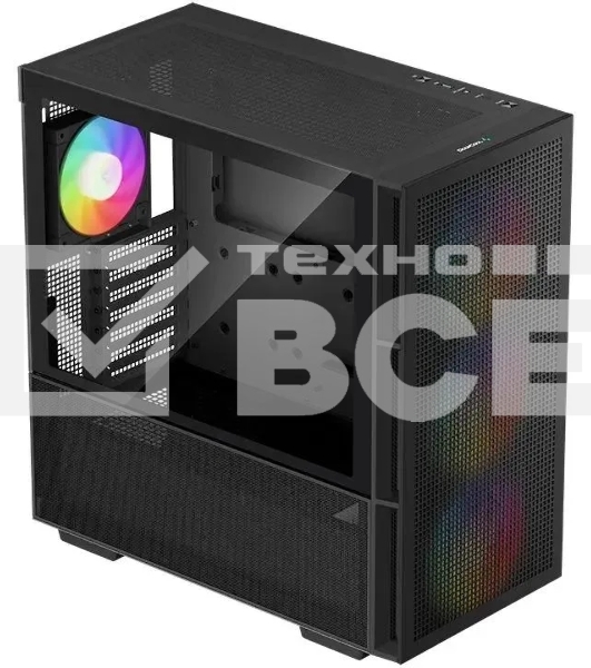 Компьютерный корпус DeepCool CH560 Black (R-CH560-BKAPE4-G-1) (ATX, без БП, 2хUSB, с окном)