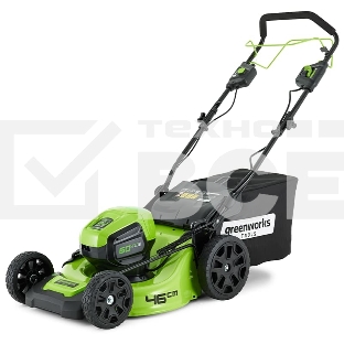 Газонокосилка самоходная аккумуляторная  GreenWorks GD60LM46SP, 60V, 46 см, бесщеточная, без АКБ и ЗУ (2502907)