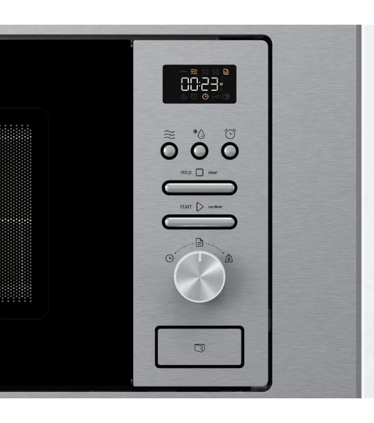 Микроволновая печь встраиваемая Gorenje BMI201AG1X нержавеющая сталь, 20 л, 800 Вт, переключатели - поворотный механизм/кнопки