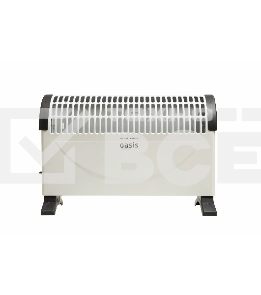 Конвектор Oasis КРО-20 белый, 2000 Вт, 25 м2, термостат