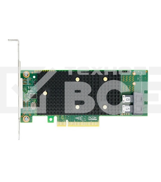 Адаптер HBA Broadcom 9400-8i SGL (05-50008-01) PCIe 3.1 x8 LP, Tri-Mode SAS/SATA/NVMe 12G HBA, 8port(2*int SFF8643), 3408 IOC