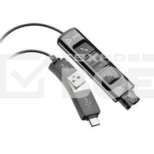Адаптер USB Plantronics DA85, USB-A & USB-C TO QUICK DISCONNECT