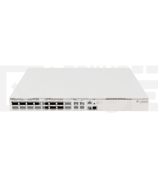 Коммутатор Mikrotik CRS520-4XS-16XQ-RM Cloud Router Switch with Quad-Core AL52400 2 GHz CPU, 4 GB RAM, 98CX8410 switch chip, 2 x 10G Eth ports, 4 x 25G SFP28 ports, 16 x 100G QSFP28 ports, RouterOS L5, 1U rackmount enclosure, dual hot-swap PSU, 4 x hot-sw