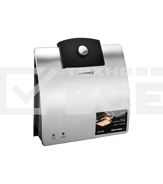 Сэндвичница BRAYER BR2204 750 Вт, серебристый/черный
