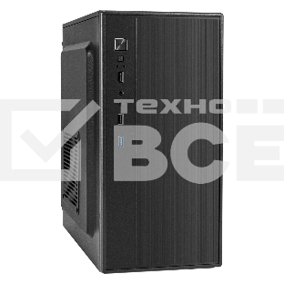 Корпус Minitower ExeGate BAA-408U (mATX, без БП, 2*USB+1*USB3.0, HD Audio, черный)
