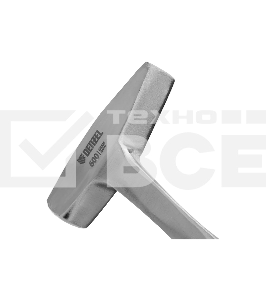 Молоток слесарный Denzel 600 г цельнометаллический, двухкомпонентная рукоятка