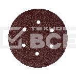 Круг шлифовальный PATRIOT на липучке, 150мм, 6 отверстий, Р80, 5 шт, фото 1