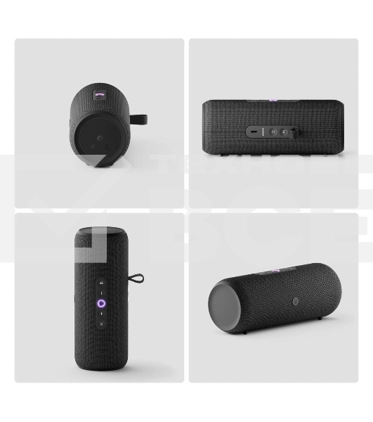 Умная колонка Yandex Стрит Алиса черный 30W 2.0 BT/Wi-Fi 10м 3300mAh (YNDX-00030BLK)