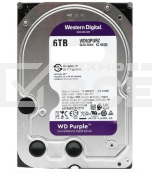 Жесткий диск Western Digital 6Tb SATA III, 5400 rpm, 256Mb, 3.5