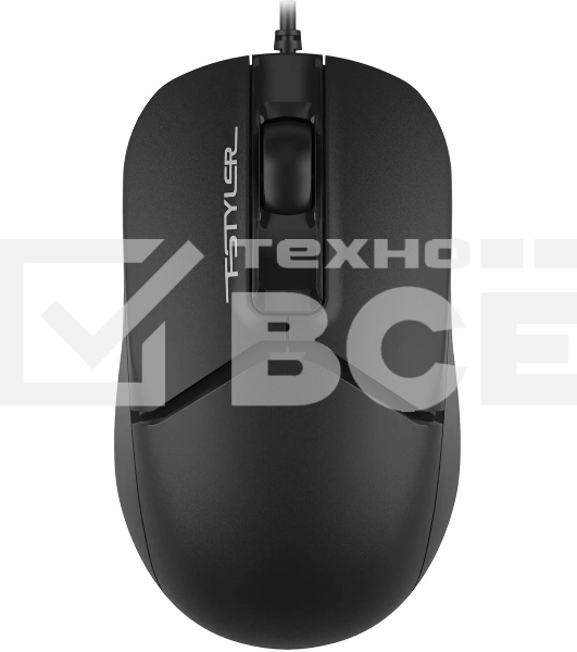 Мышь проводная A4Tech Fstyler FM12S черный, 1200 dpi, USB, кнопки - 3