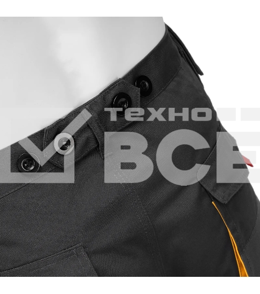 Брюки профессиональные рабочие Denzel 65% полиэстер 35% хлопок, XXL