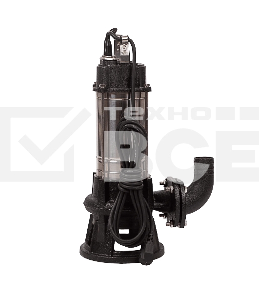 Фекальный насос Denzel FP1800-KS, 1800 Вт, напор 17 м, 26000 л/ч, нож-измельчитель 99806