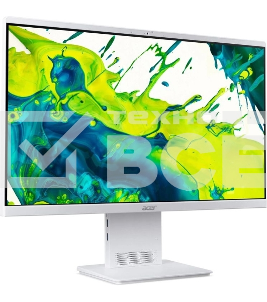 Моноблок Acer Aspire S24B-GMTL-H 23.8' Full HD Core Ultra 7 155H (1.4) 16Gb SSD512Gb Arc graphics Eshell GbitEth WiFi BT 90W клавиатура мышь Cam белый 1920x1080