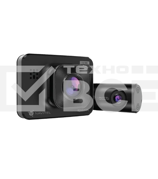 Видеорегистратор Navitel R250 DUAL DVR, 1920x1080, 2', с камерой заднего вида, G-сенсор, датчик движения
