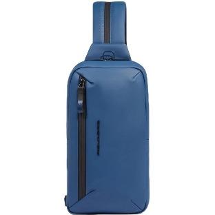 Рюкзак слинг Piquadro Corner 2.0 CA6466C2OW/AV серо-голубой полиуретан