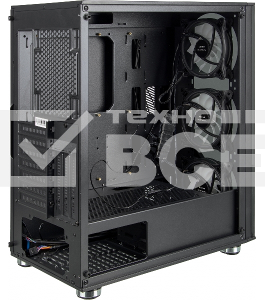 Компьютерный корпус AeroCool / Formula V-LINE 7713 черный без БП ATX 3x120mm 2xUSB2.0 1xUSB3.0 audio bott PSU
