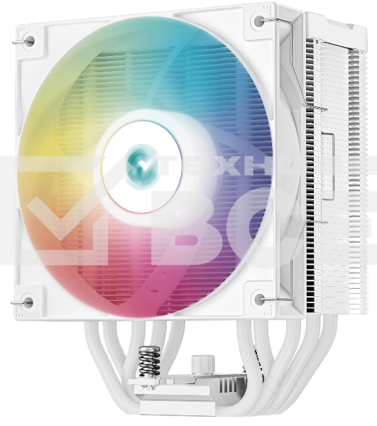 Кулер для процессора DEEPCOOL AG500 DIGITAL WH ARGB белый, 120 мм, алюминий/медь, 1950 об/мин, 29.4 дБ, 4 pin, 240 Вт, 158 мм