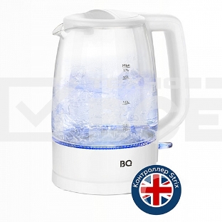 Чайник электрический BQ KT1839G белый. Мощность: 2200 Вт, объем: 1.7 л