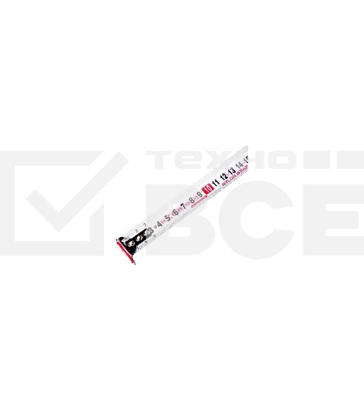 Рулетка Magnetisch, 8м х 25мм, обрезин. корпус,автоматич. фиксация, нейлон. покр.,магн.зацеп Gross