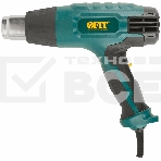 Фен технический FIT 80611  2000 Вт; 60/400/600 °C; 300/500/500 л/мин; рез. накл.; короб., фото 1