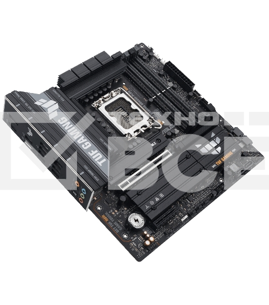 Материнская плата ASUS TUF GAMING B860M-PLUS, LGA 1851, Intel B860, 4xDDR5, 4xSATA, 3xM.2, 1xPCIe 5.0 x16, 1xPCIe x4, 1xUSB-C, 4xUSB-A 3.2 Gen 1, 2xUSB-A 3.2 Gen 2, 1xHDMI, 1xDP, 1x2.5Gb LAN, 7.1, mATX
