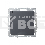 Розетка 1-местная IEK BRITE РСбш10-3-БрГ с заземлением, с защитными шторками и крышкой, 16А IP20, графит, фото4