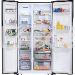 Холодильник Gorenje NRS918EMB черный инвертер двухкамерный 334/167л морозилка сбоку, No Frost, Side by Side, фото4