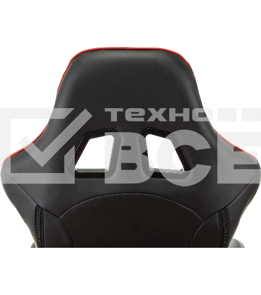Кресло игровое Бюрократ VIKING 4 AERO RUS белый/синий/красный/черный, искусст. кожа/ткань, две подушки