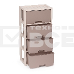 Комод Альтернатива Колорит, 4 секции, бежевый М7834, фото 1