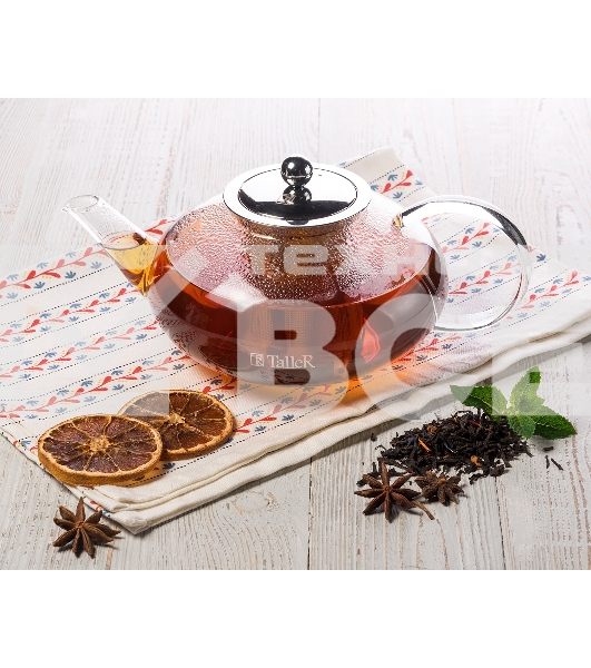 Чайник заварочный TalleR TR-31372 1250 мл Термостойкое боросиликатное стекло.