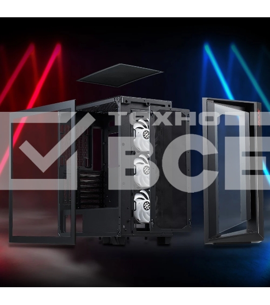 Компьютерный корпус ADATA XPG CRUISERST черный Mid-Tower, Micro-ATX, Mini-ITX, Standard-ATX