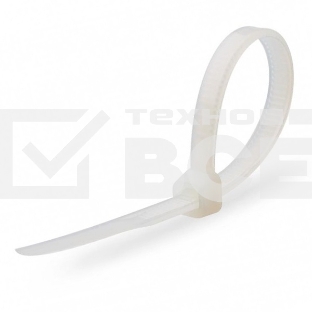 Нейлоновые стяжки Fortisflex КСС 5х400 мм белый 100 штук