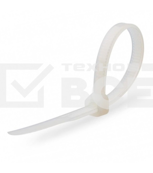 Нейлоновые стяжки Fortisflex КСС 5х400 мм белый 100 штук