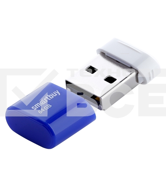 Флешка USB SmartBuy 64 Gb,LARA Blue (SB64 GbLARA-B)